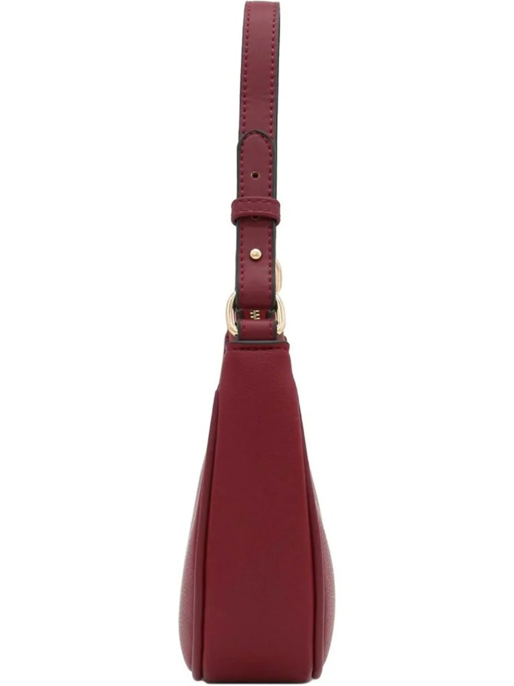 Women Wine Small Crescent For Trendy Underarm Purse Zipper Shoulder Bag